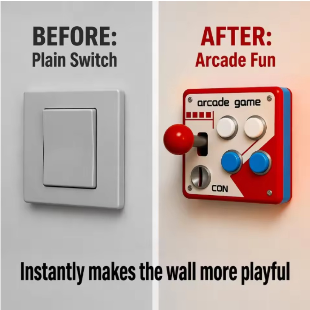 Arcade Games & Vending Llc Photos - Retro Arcade Joystick Switch Plate Cover,