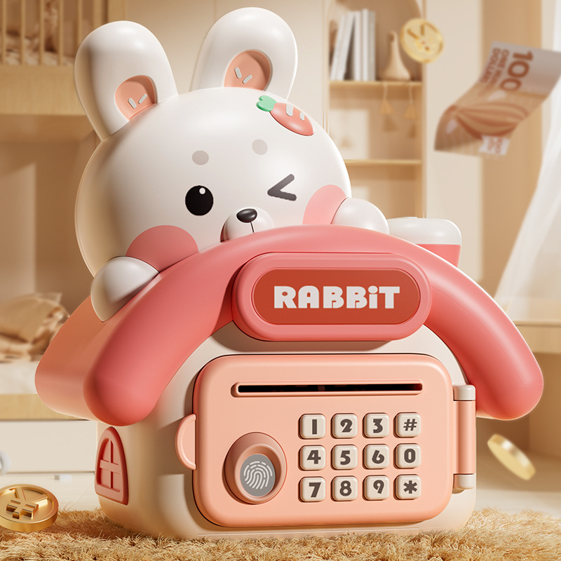 Coin Operated Kiddie Ride - Electronic Piggy Bank Children Automatic Safe
